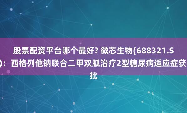 股票配资平台哪个最好? 微芯生物(688321.SH)：西格列他钠联合二甲双胍治疗2型糖尿病适应症获批
