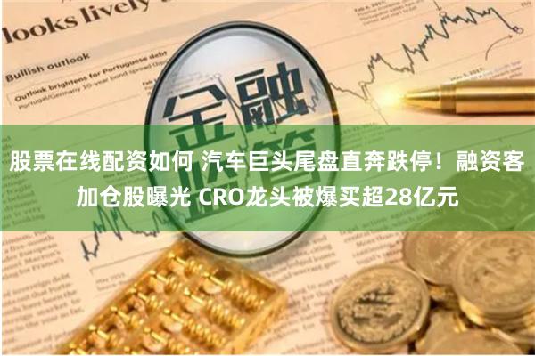 股票在线配资如何 汽车巨头尾盘直奔跌停！融资客加仓股曝光 CRO龙头被爆买超28亿元